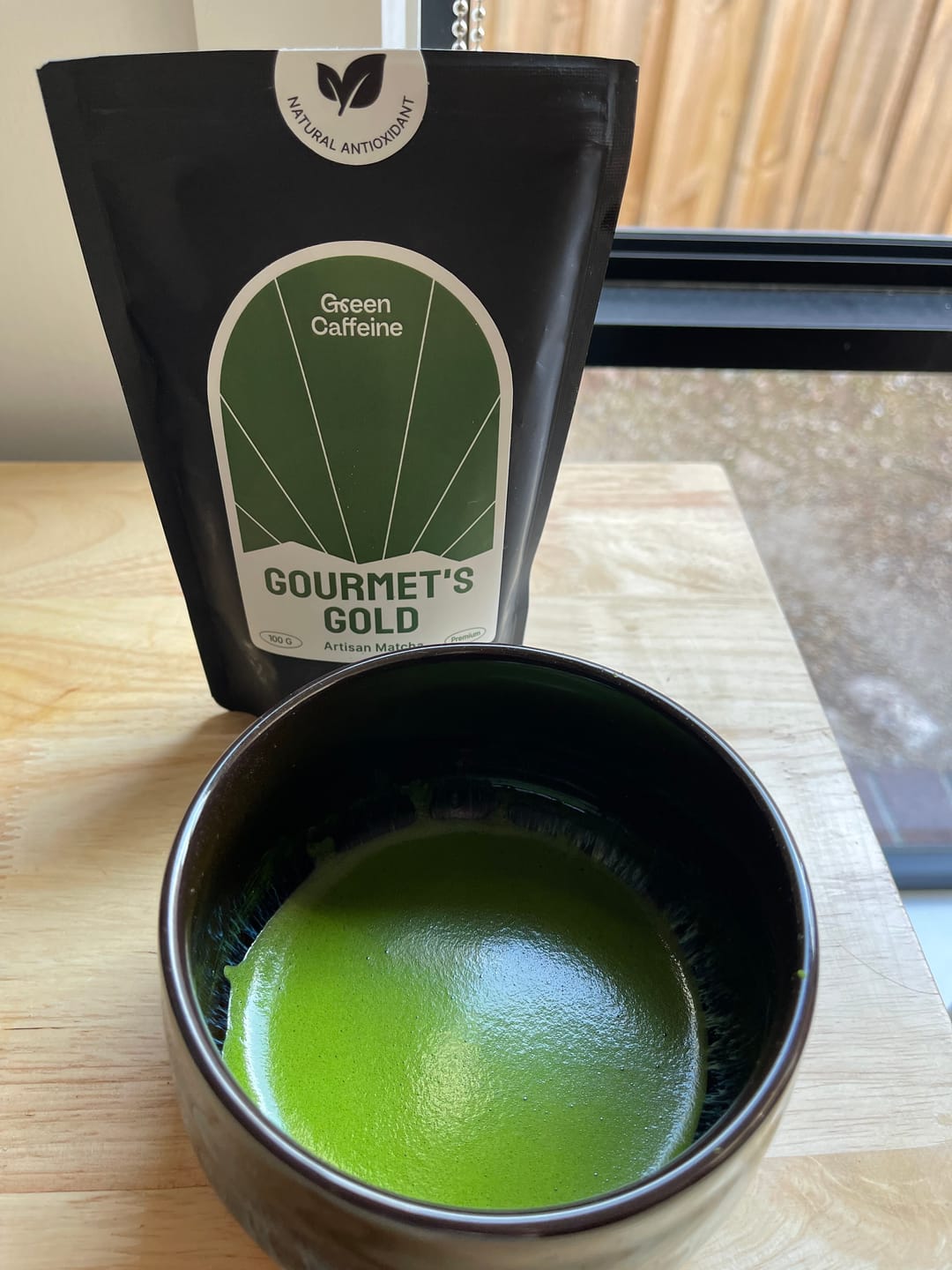 Customer photo review of Gourmet's Gold Artisan Matcha (Latte)