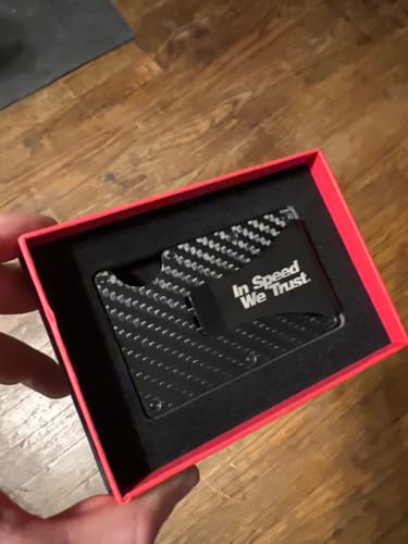 Customer photo review of ISWT TWILL CARBON WALLET