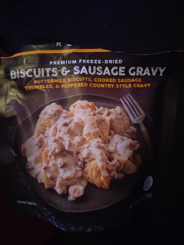 Customer photo review of Biscuits & Sausage Gravy