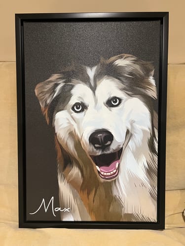 Customer photo review of Pet Art Canvas Wrap