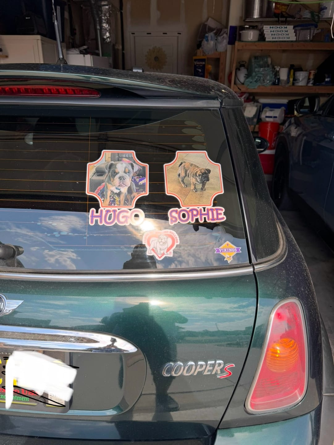 Customer photo review of Peeking photo – Personalized Car Sticker