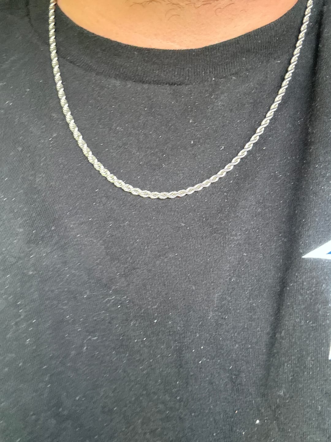 Customer photo review of Rope Chain - Silver