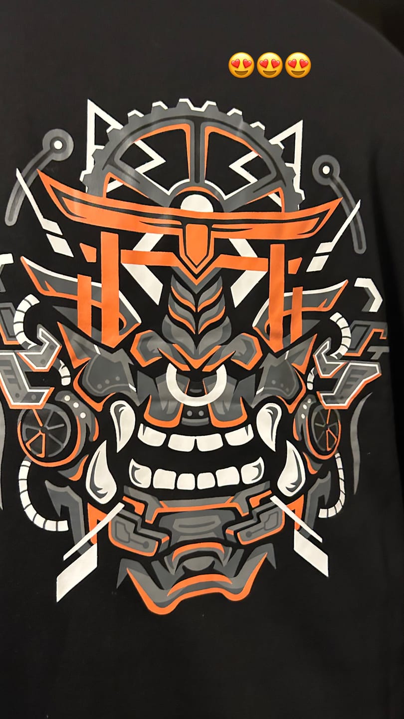 Customer photo review of Oni Mask - Hoodie