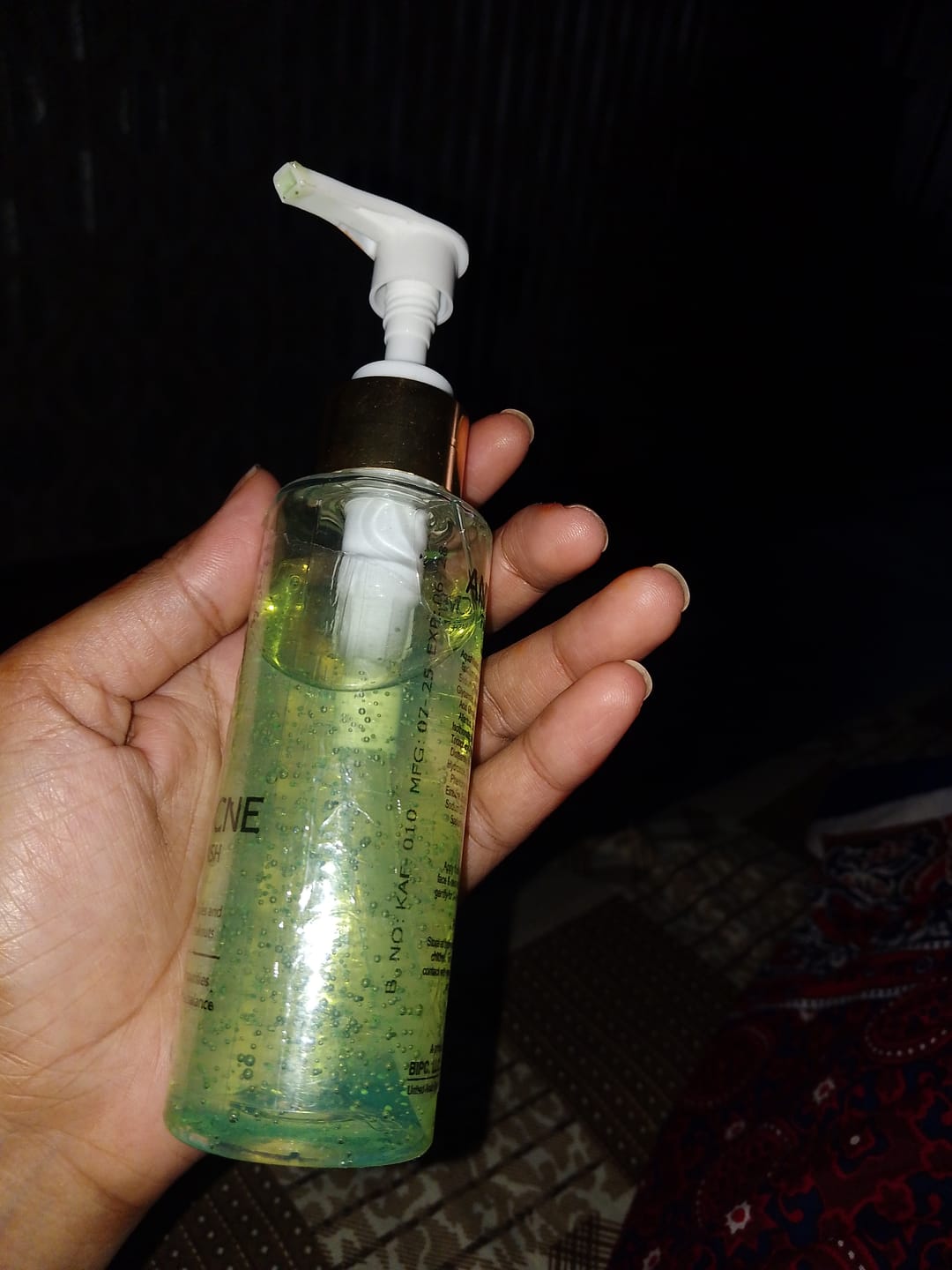 Customer photo review of ClearSkin Pro Anti Acne Face Wash