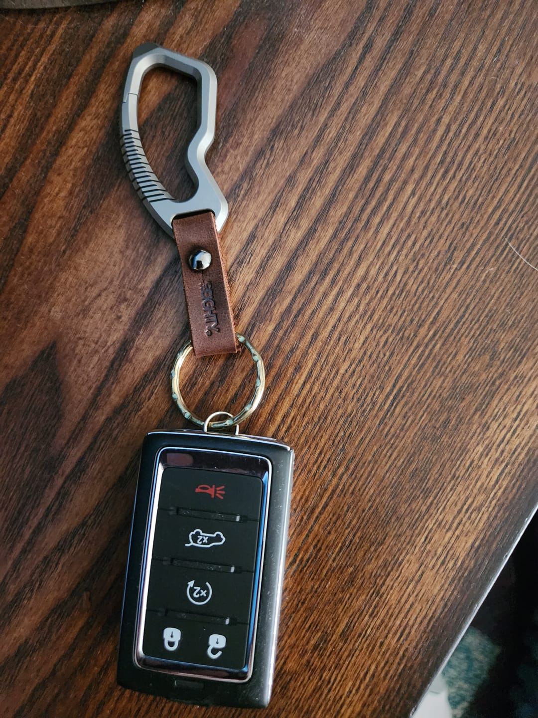 Customer photo review of 80Eighty®  Titanium Carabiner Keychain