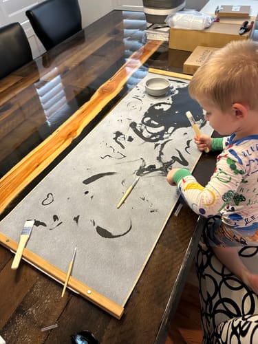 Customer photo review of BUY 2: Magic Canvas & Brush Set
