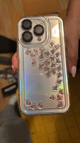 Customer photo review of Shaker Case™ with Custom Charms