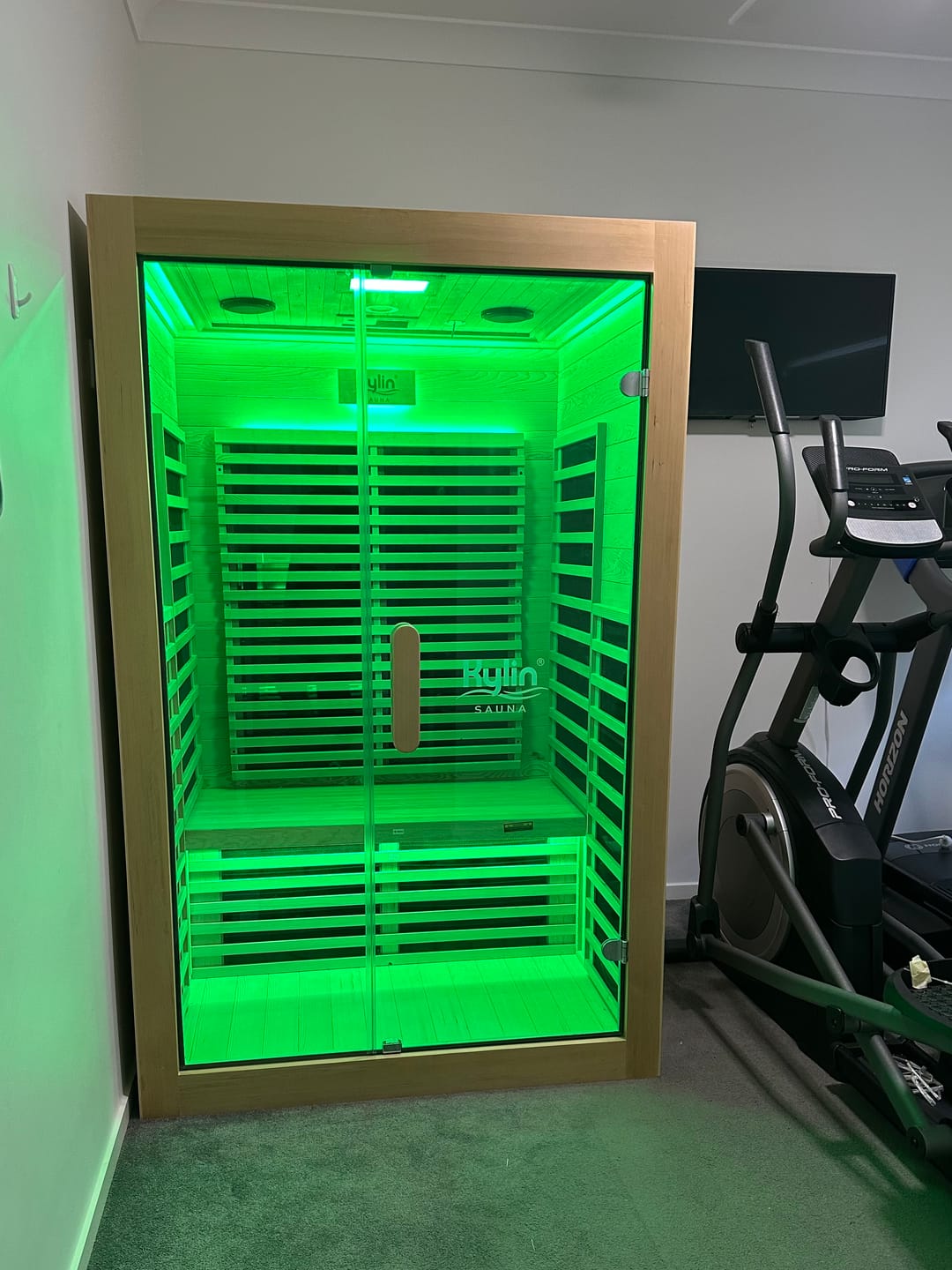 Customer photo review of Kylin Low EMF Carbon Infrared Sauna 2 Person with floor heater H6201-F