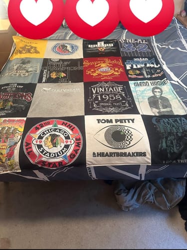 Customer photo review of Project Repat T-Shirt Quilt