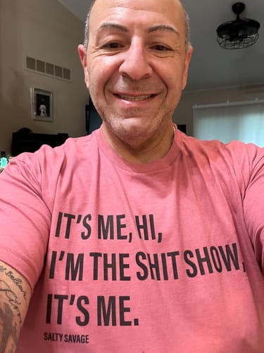 Customer photo review of Salty Savage Unisex "SHIT SHOW" Tee
