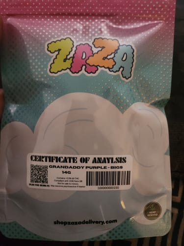 Customer photo review of Granddaddy Purple - 14 Grams - Indica