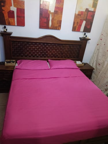 Customer photo review of Juego de Sábanas Básica Algodón Percal 200 -Tamaño y color a elegir