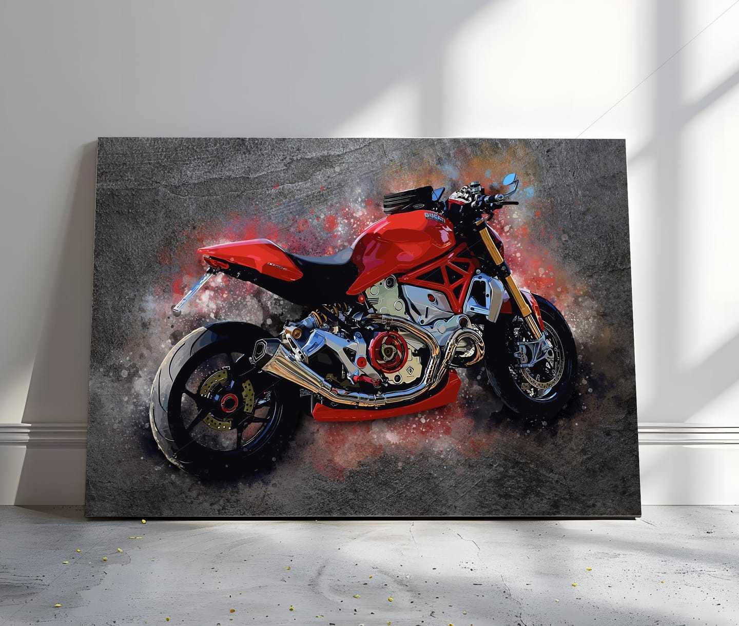 Customer photo review of Dein Motorroad als Aquarell Poster | Geschenk für Motorradfahrer