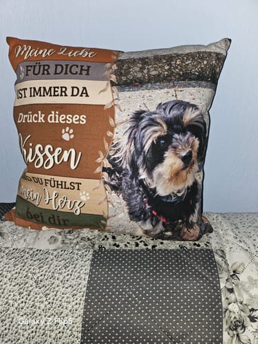 Customer photo review of Seelenwärmer - Individuelles Kissen