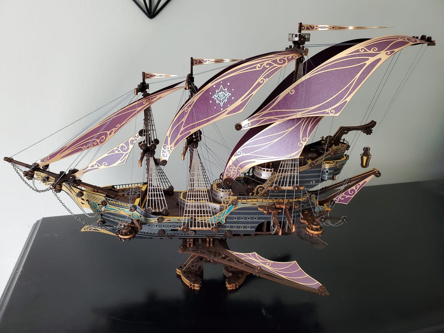 Customer photo review of Rokrgeek Future Pirate Ship Wooden 3D Model