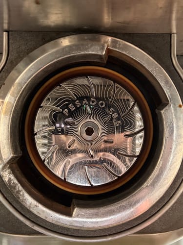 Customer photo review of High Diffusion Espresso Shower Screen