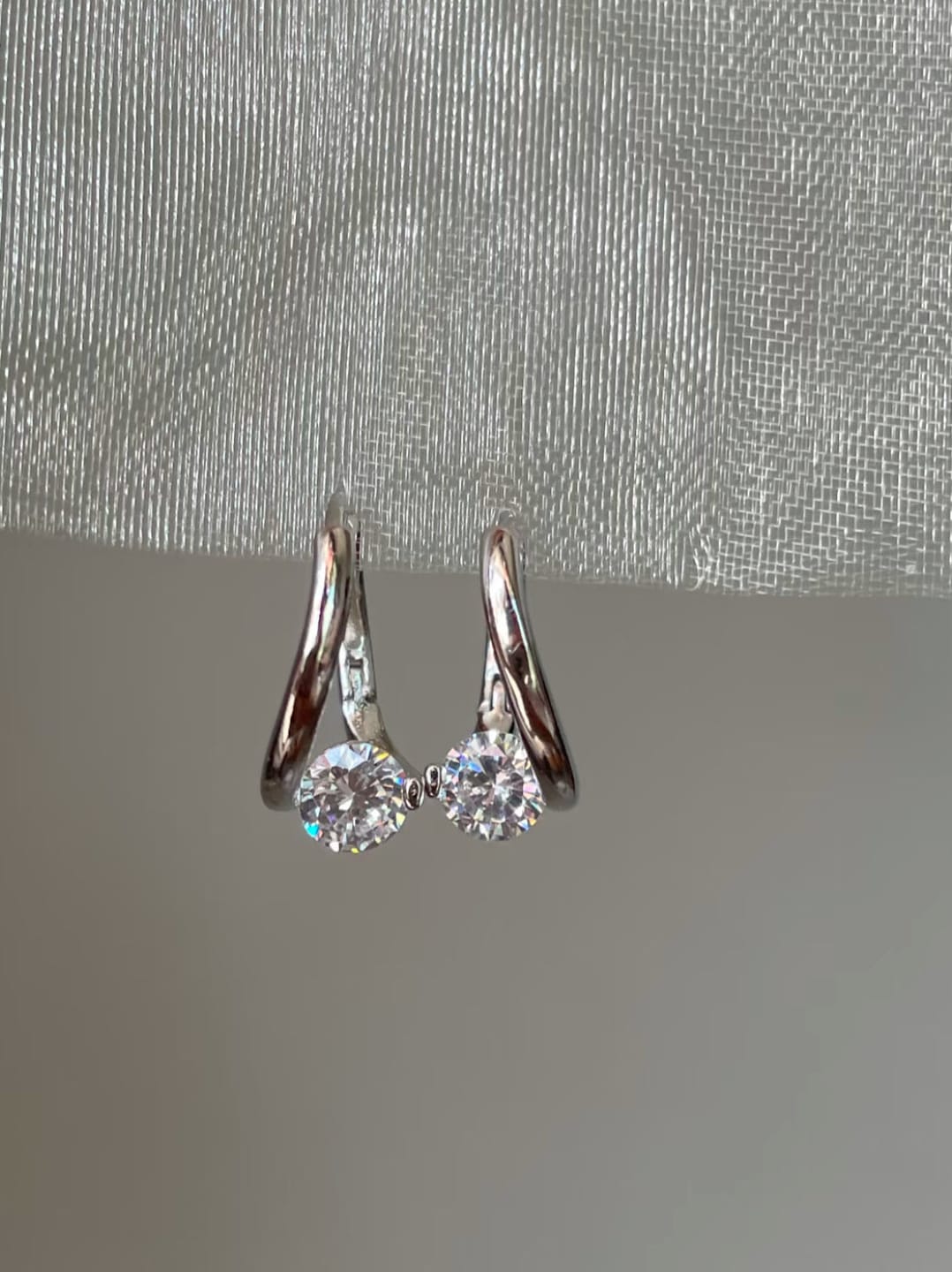 Customer photo review of Mila Earrings | Sterling Silver