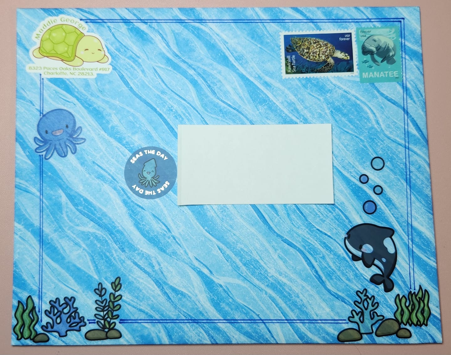 Customer photo review of Fishie Friends Planner Stickers