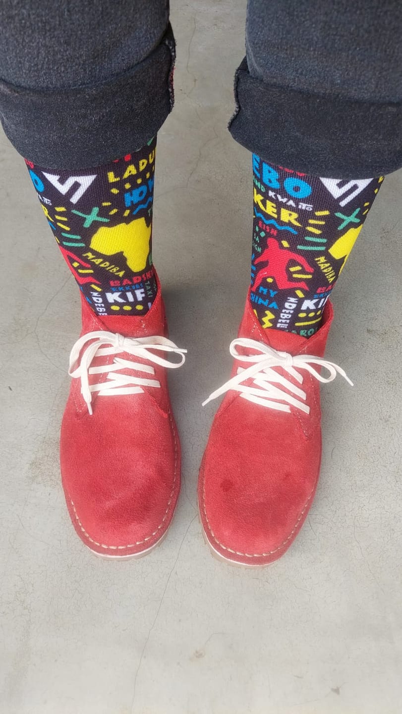 Customer photo review of Colourful Ladies Vellies - Red