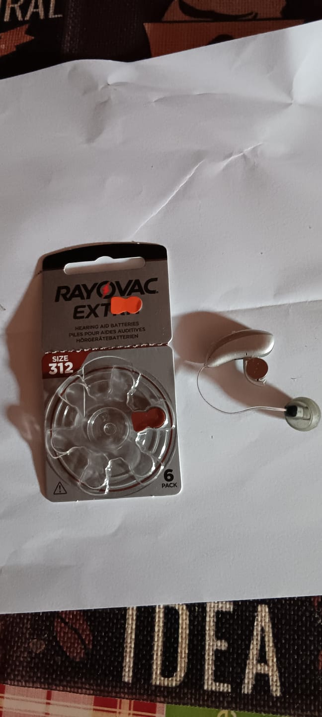 Customer photo review of Rayovac Extra 312, 84 Batterie Per Apparecchi Acustici, 14 Blister da 6 Pile