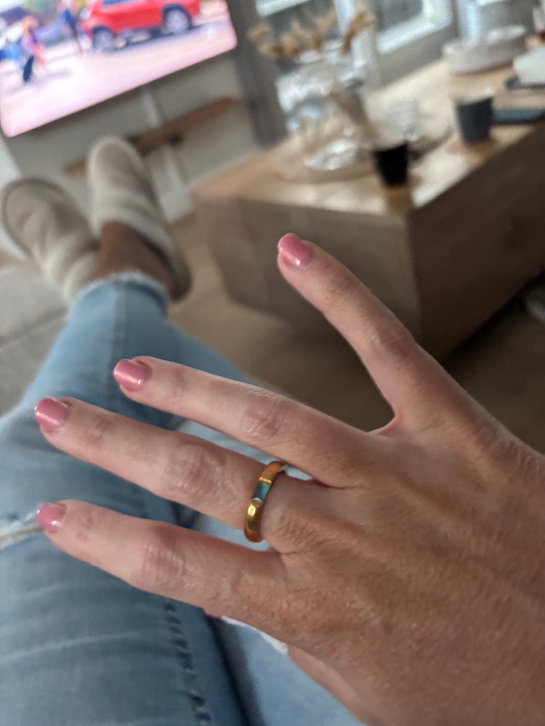 Customer photo review of Birthstone ring gold