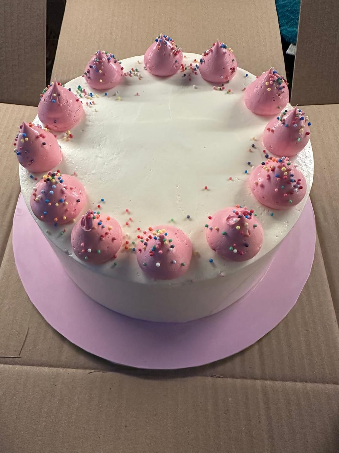 Customer photo review of Classic Vanilla Cake