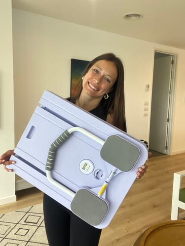 Customer photo review of Reformly Pilates Board + 60-Day Transformation Program