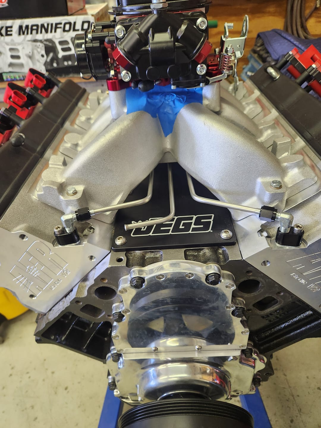 Customer photo review of Motion Raceworks LS Stainless Coolant Crossover Steel Steam Vent Kit 10-10005