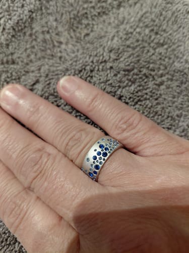 Customer photo review of Nebula Drop Ring