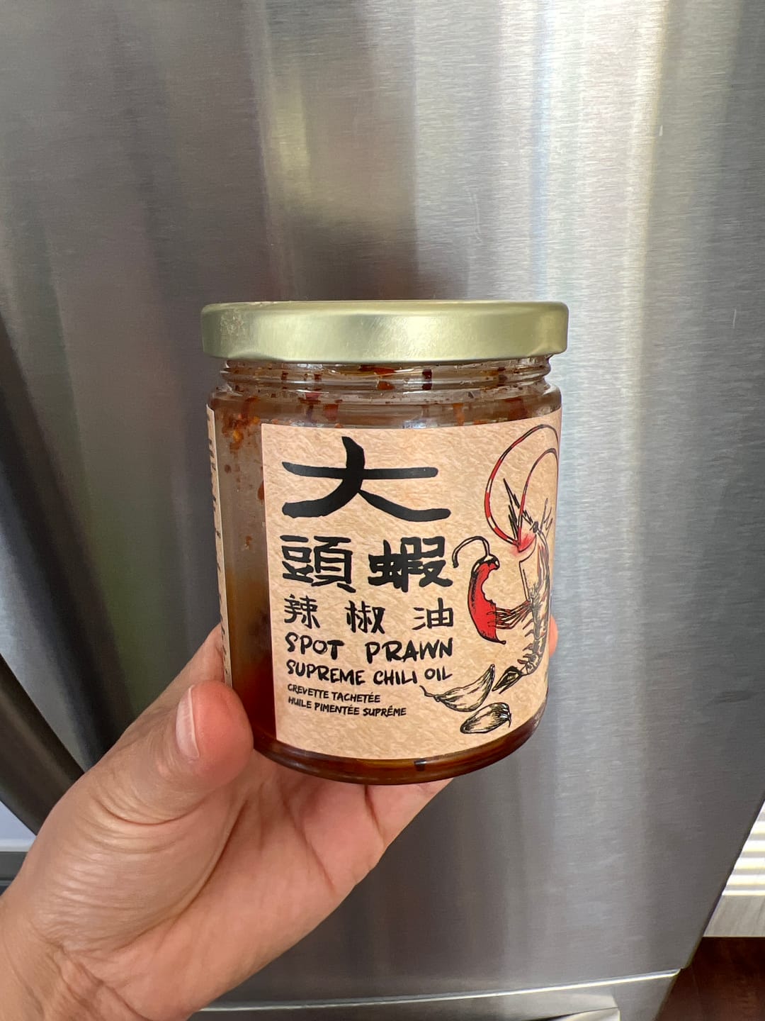 Customer photo review of Spot Prawn Supreme Chili Oil