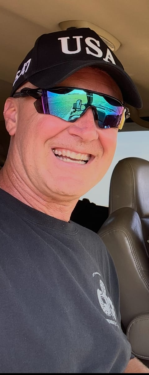 Customer photo review of Bold USA Patriotic Black Baseball Cap – 45-47 Edition