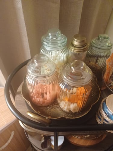 Customer photo review of White Strawberry Banana Gummy Bears - 1LB