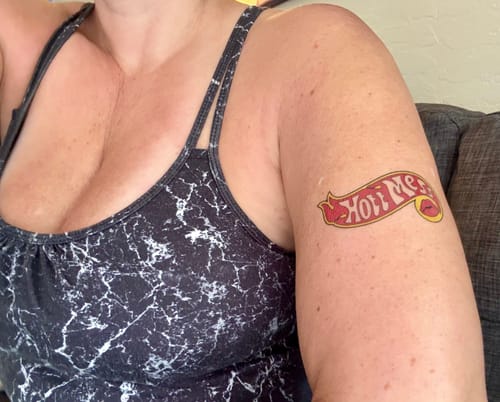 Customer photo review of Create Your Own Tattoo