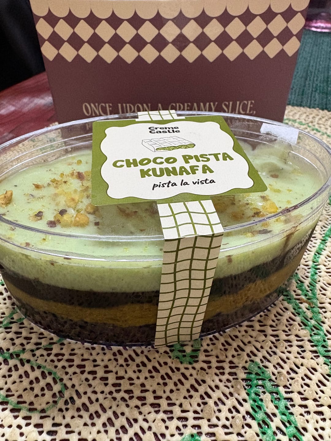 Customer photo review of Dubai Viral Chocolate Kunafa Jar [2 Pcs]