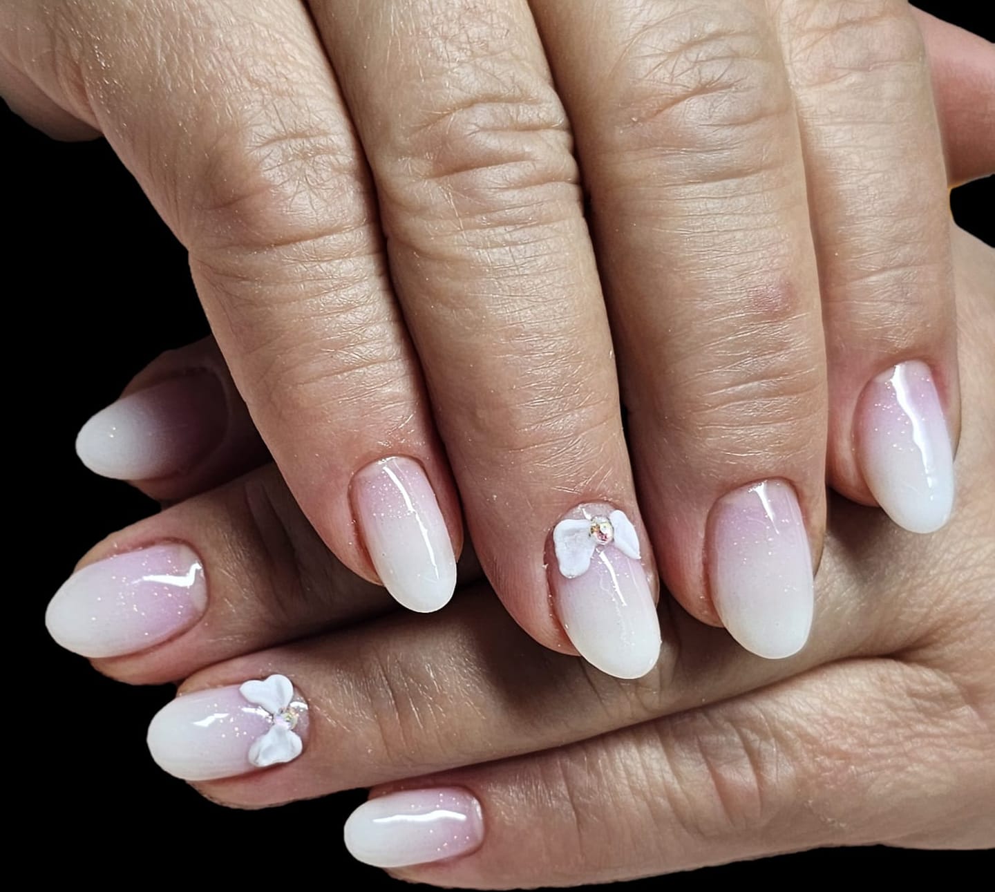 Customer photo review of Supreme Milky White Builder gel