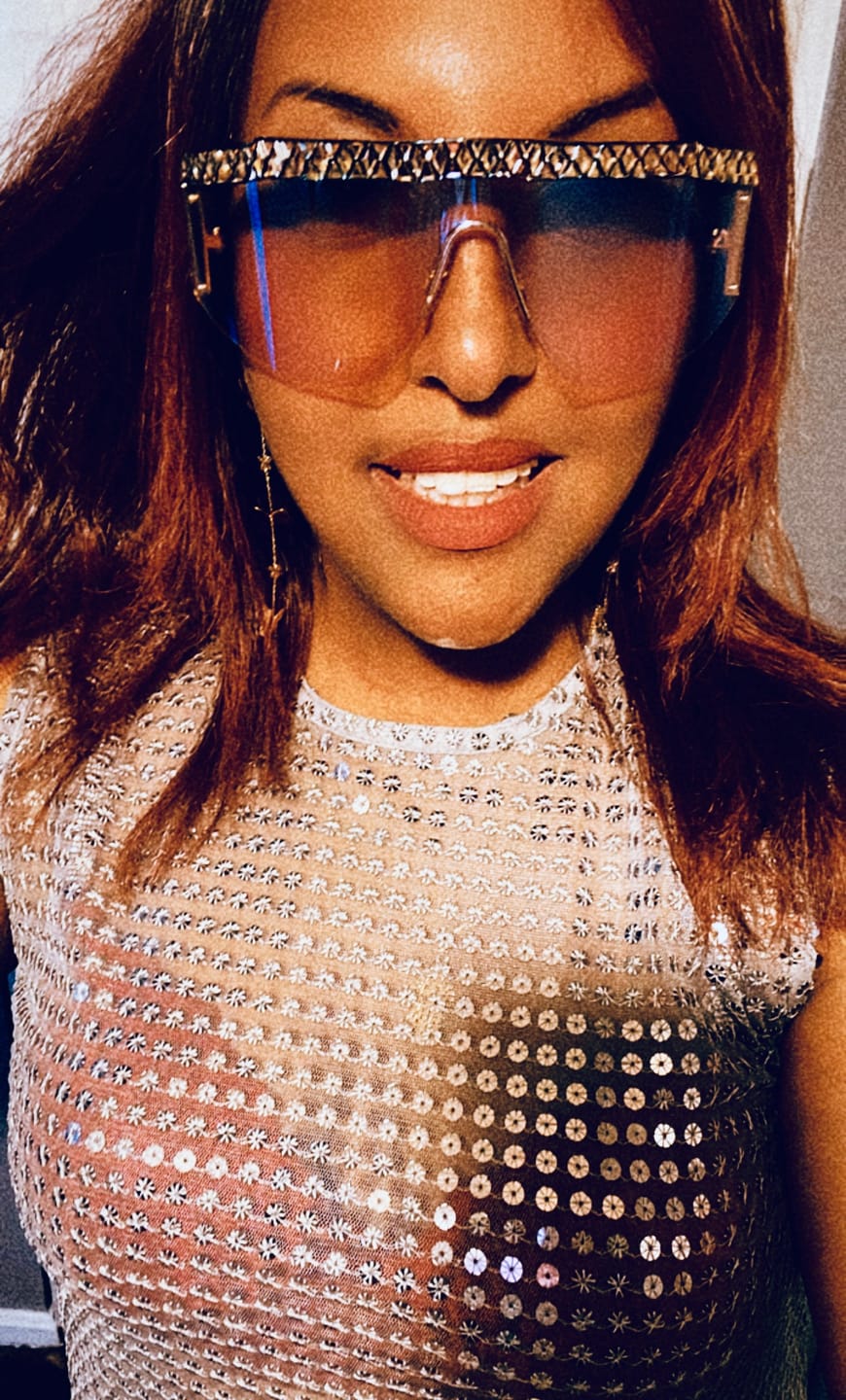Customer photo review of Sequin Tunic & Pants Co-ord Set