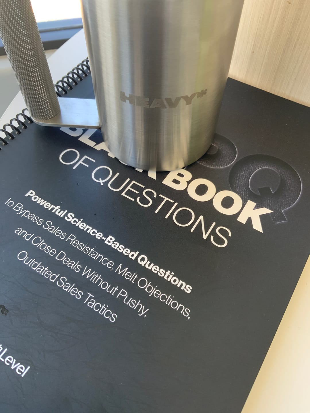 Customer photo review of 5lb HEAVY* Mug | Stainless Steel Weighted Mug