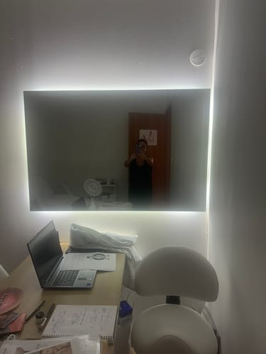 Customer photo review of מראה ללא מסגרת לפי מידה