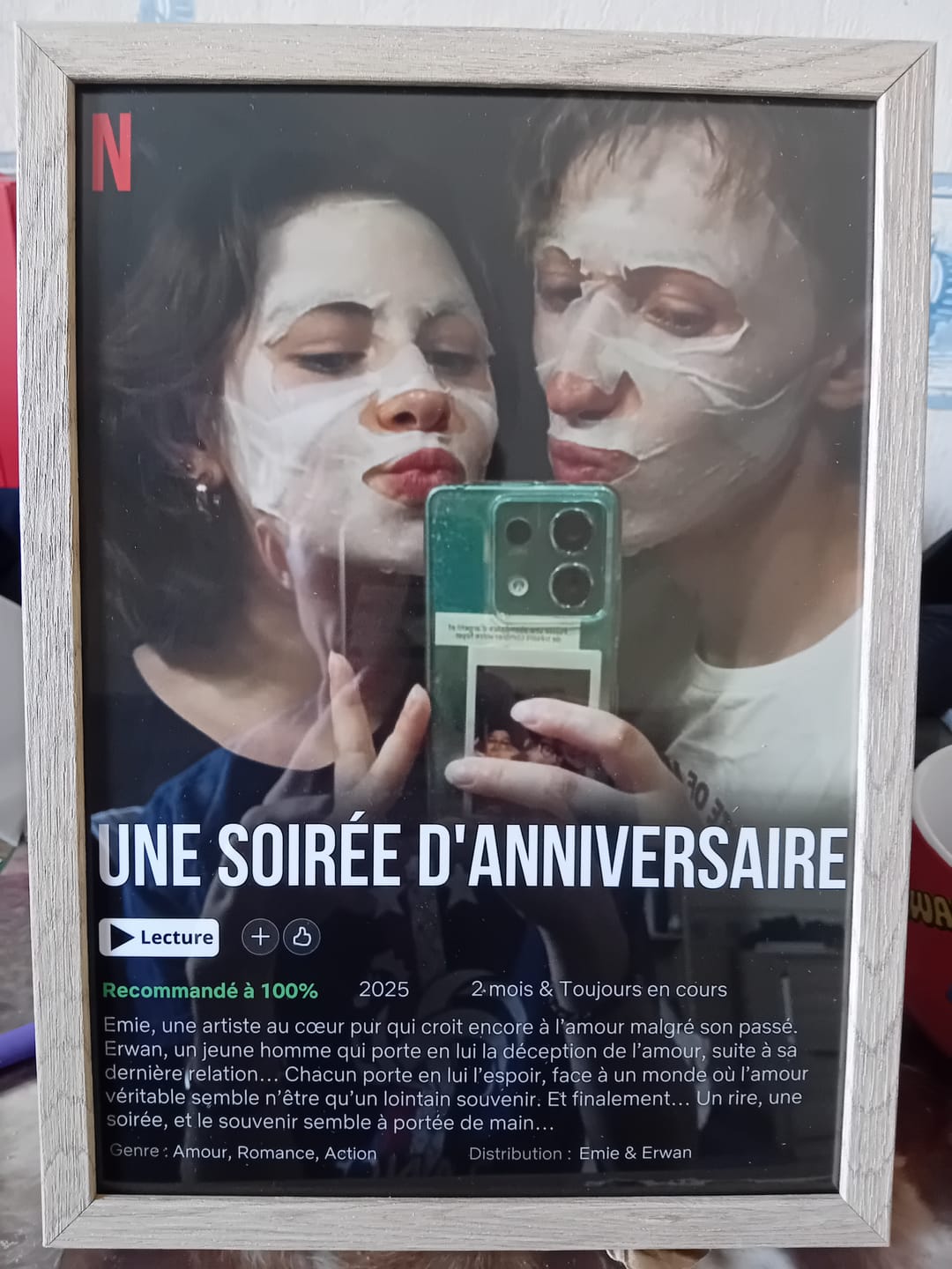 Customer photo review of Notre Propre Film - Affiche personnalisée