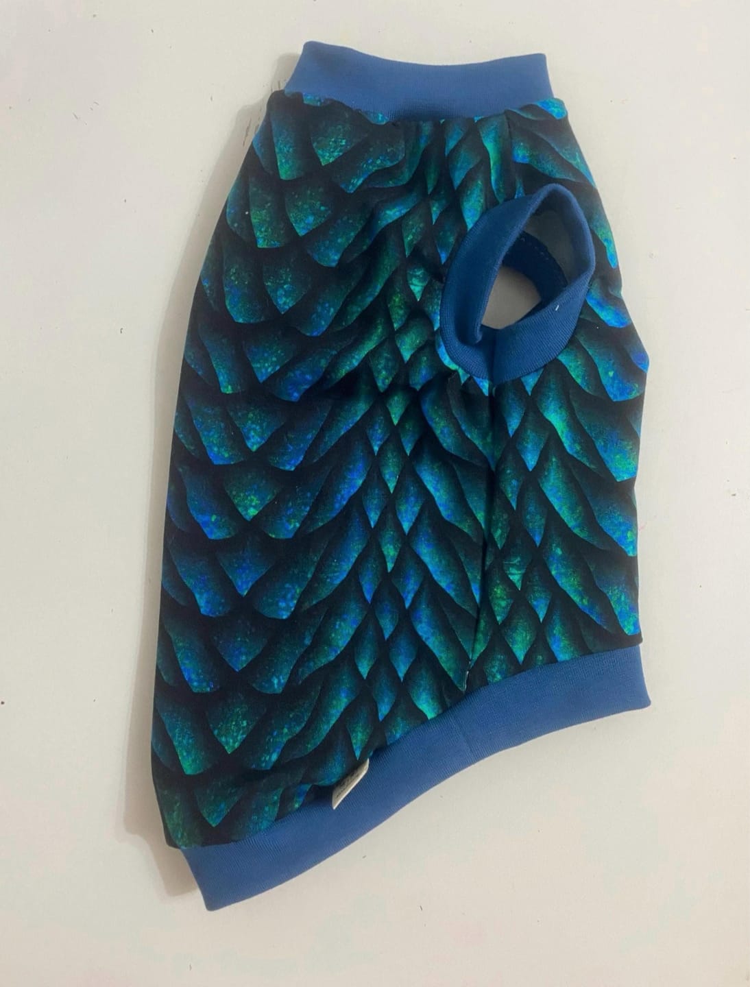 Customer photo review of Dragon Scales French Terry Fabric