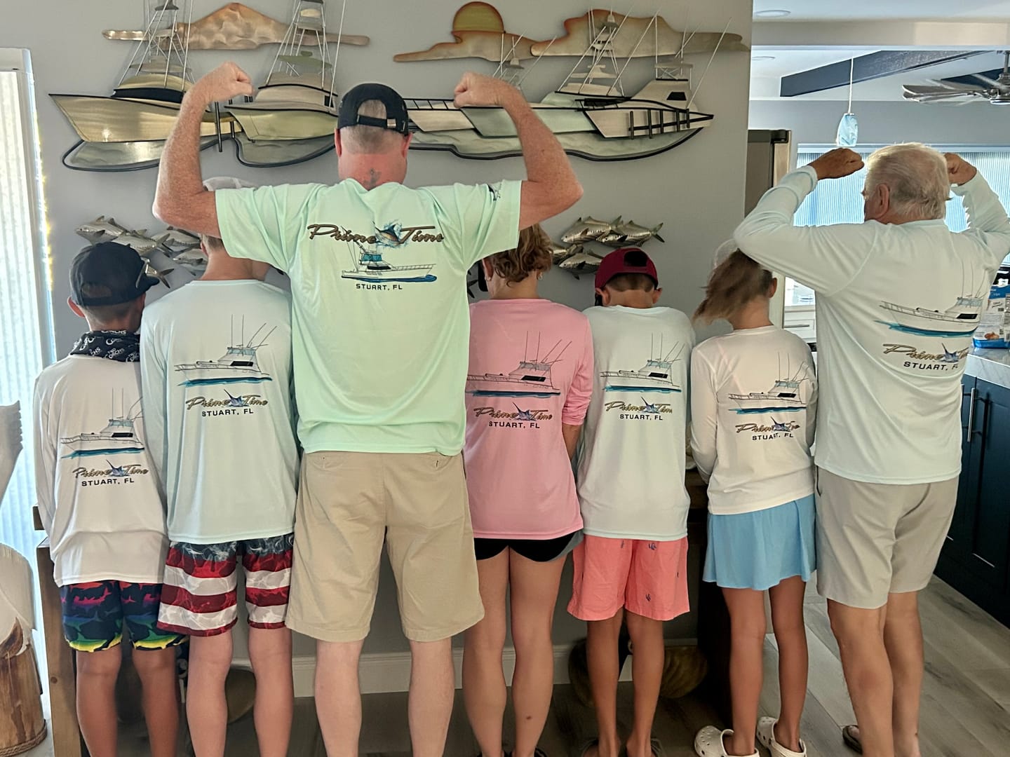 Customer photo review of Youth/Kids Dri-Fit Custom Boat Shirts