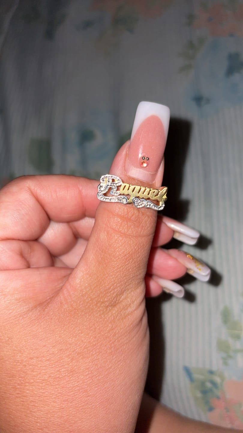 Customer photo review of Personalized Name Ring - Custom Name Ring