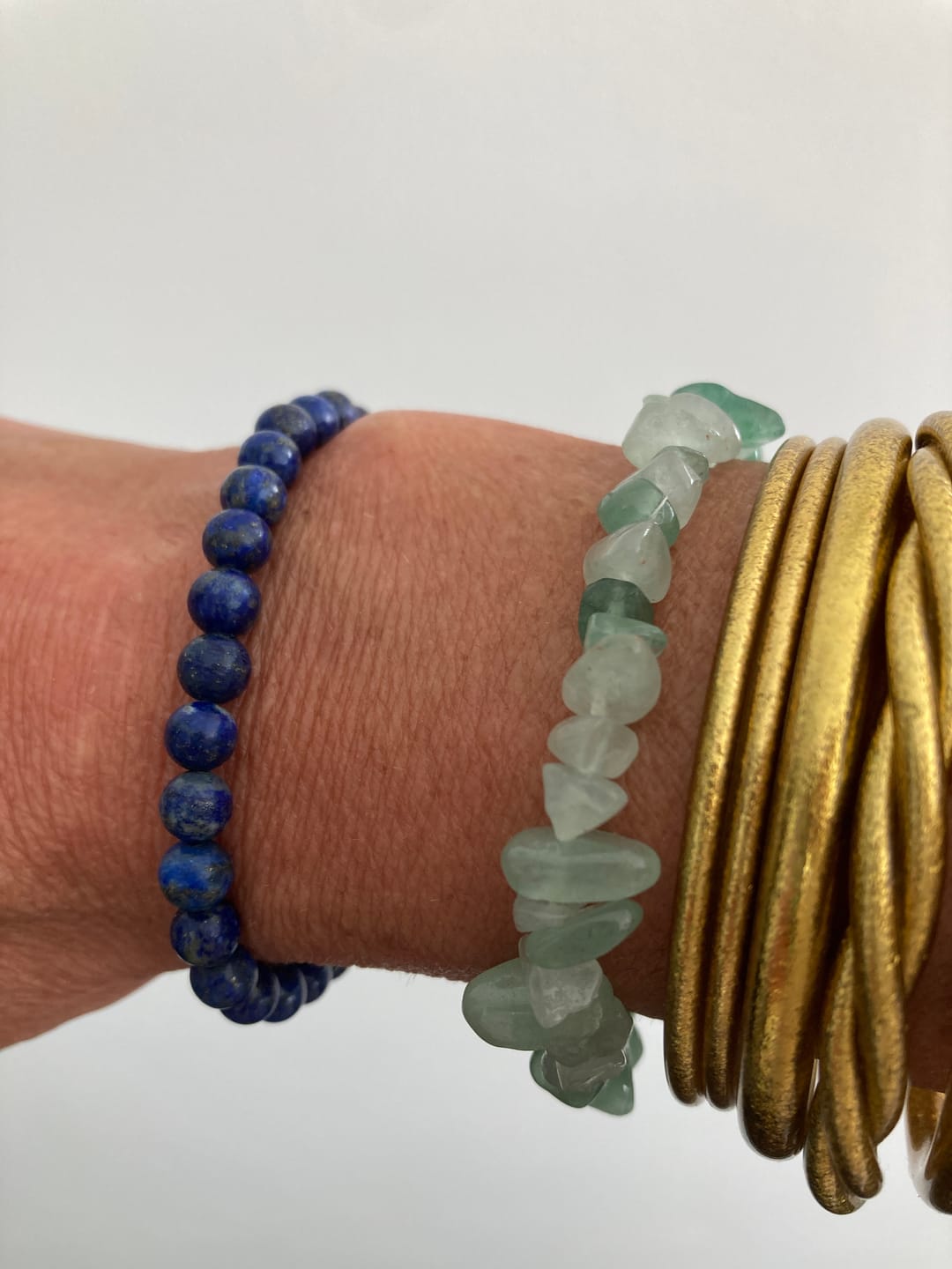 Customer photo review of Bracelet "Expression" en Lapis Lazuli