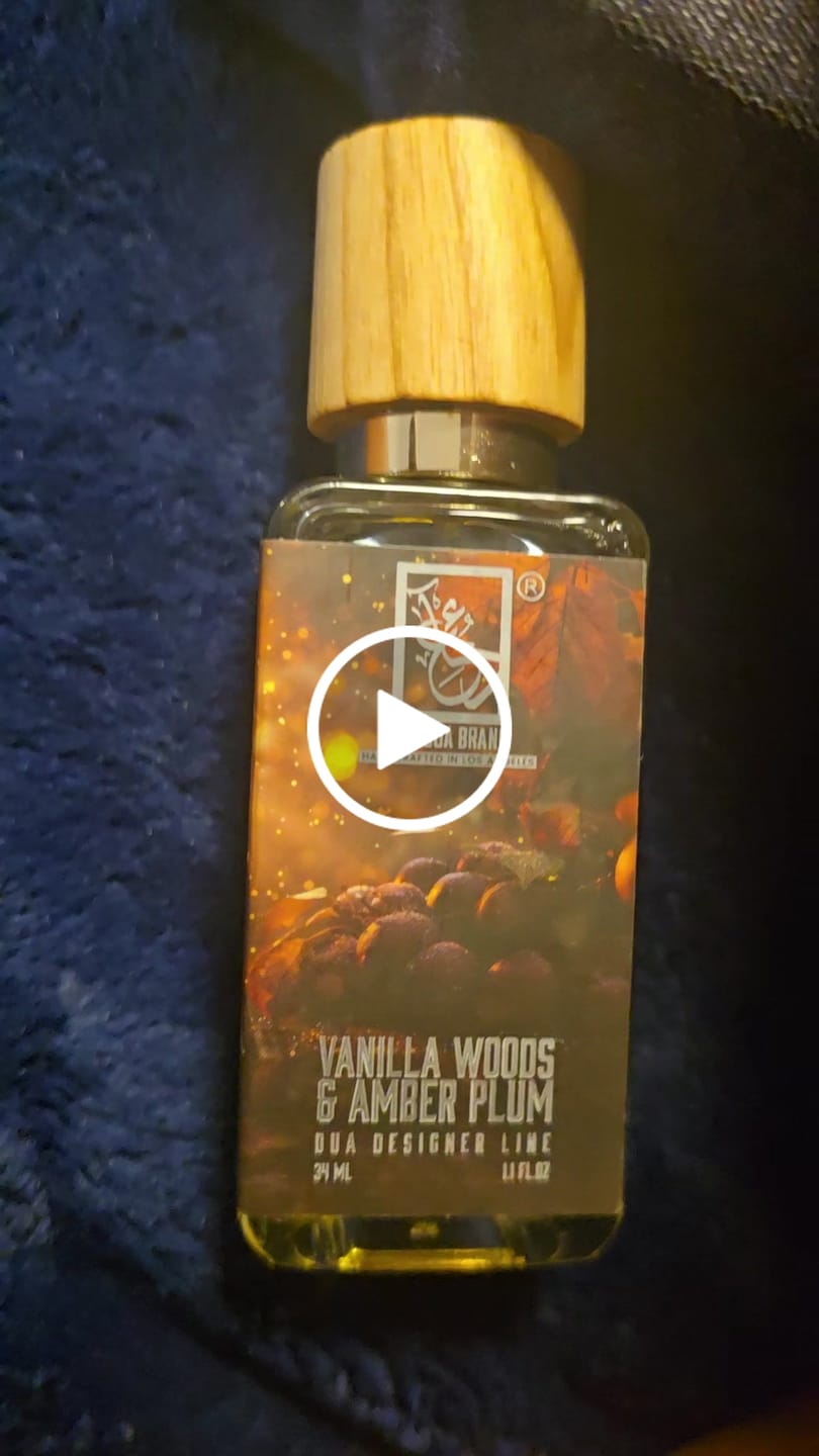 Customer video review of Vanilla Woods & Amber Plum