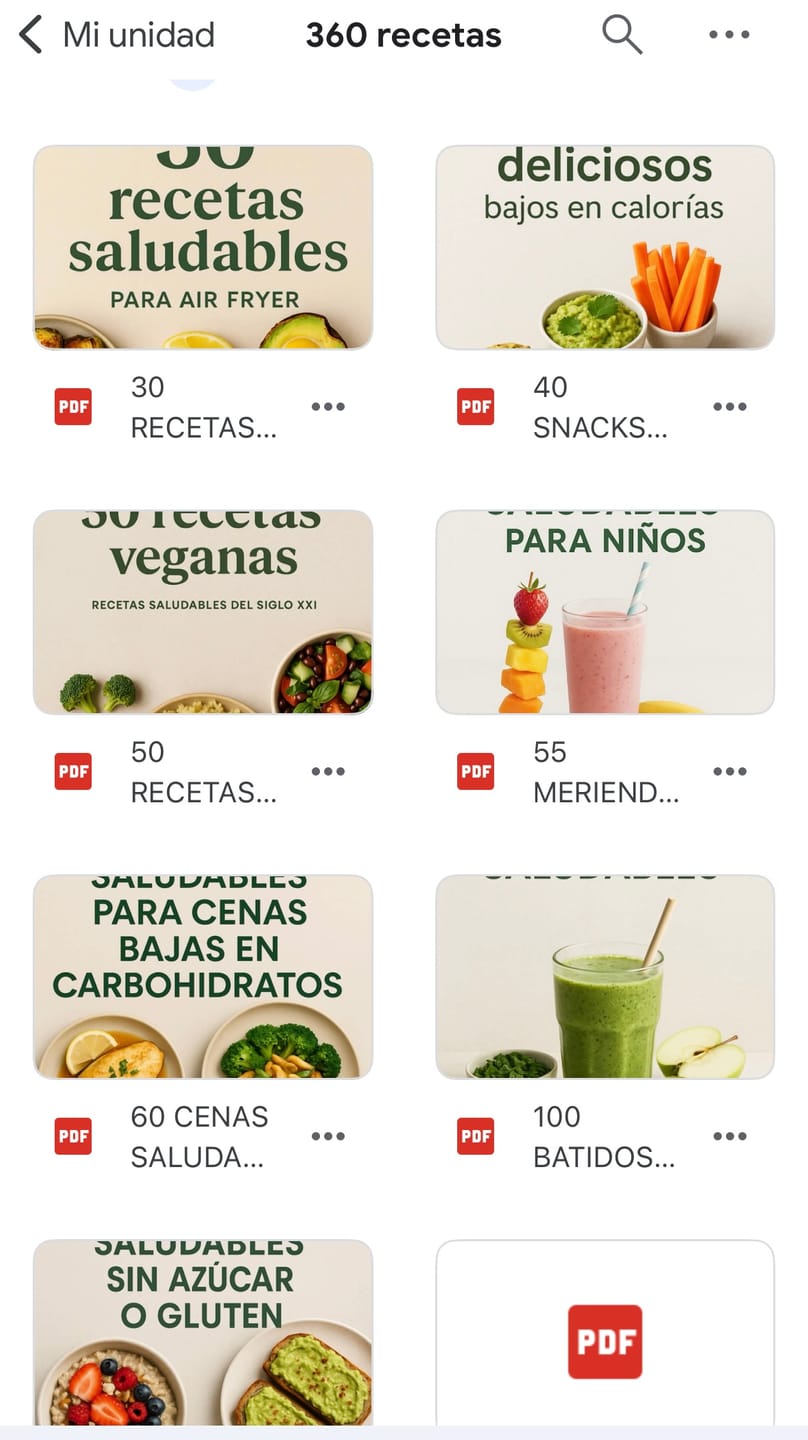 Customer photo review of Recetario Saludable +620 Recetas