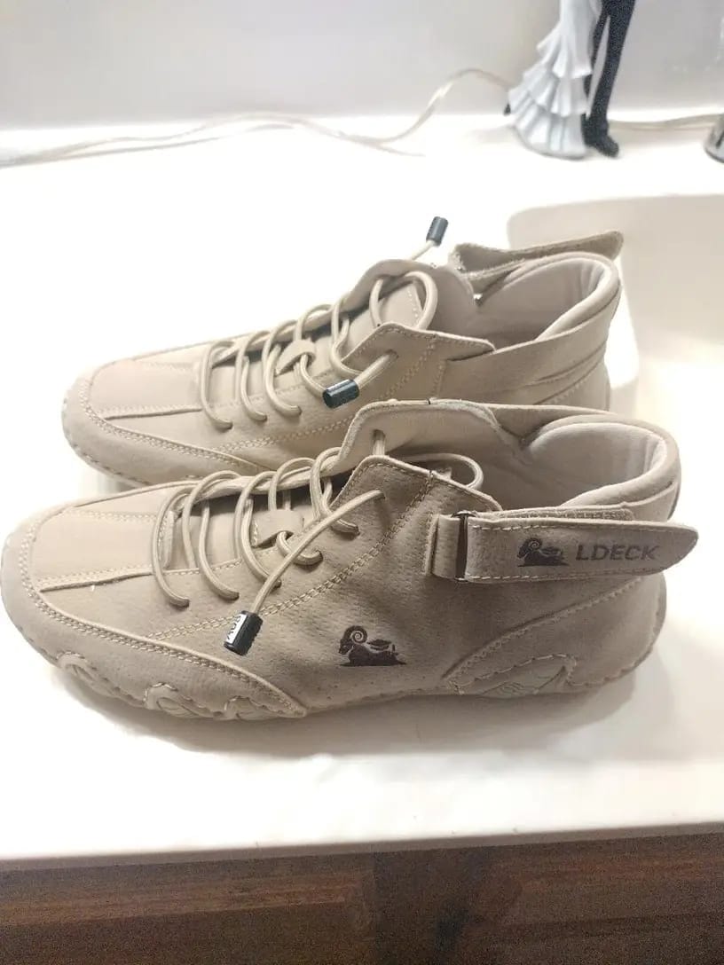 Customer photo review of Men Women Velcro Suede High Boots Beck Shoes (Unisex)