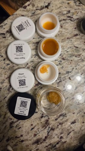 Customer photo review of Blueberry Kush THCA Crumble