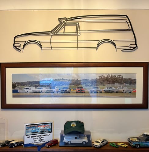 Customer photo review of Holden HG HK Belmont Panel Van 1971 Metal Wall Art Silhouette