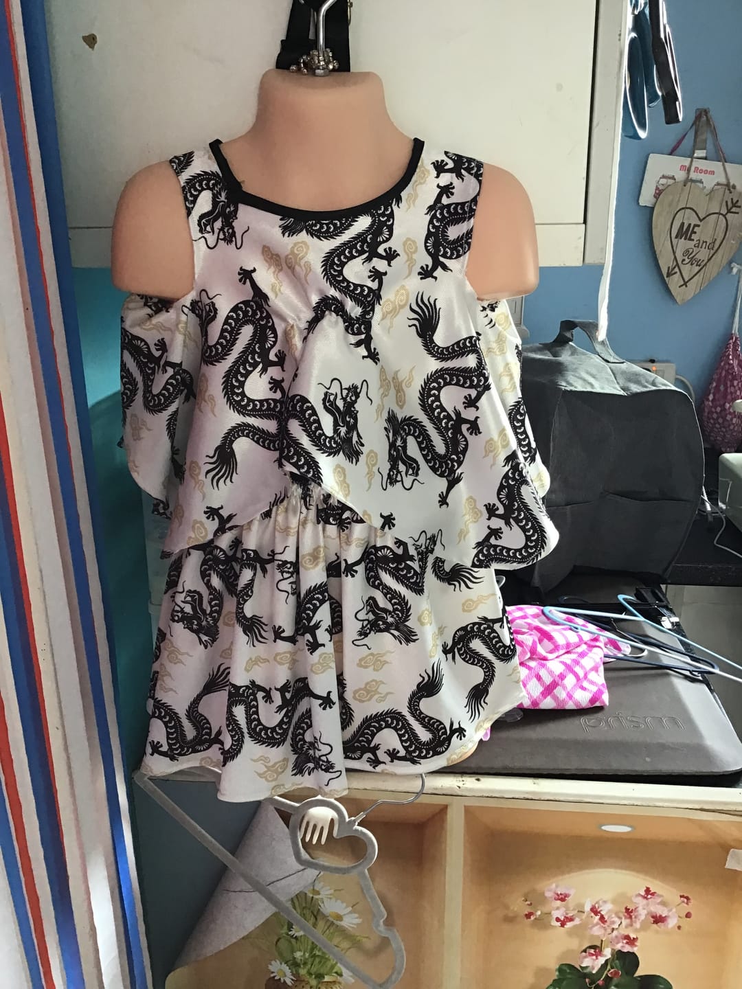 Customer photo review of 50p A Metre: Print & Plain Fabric Bundle