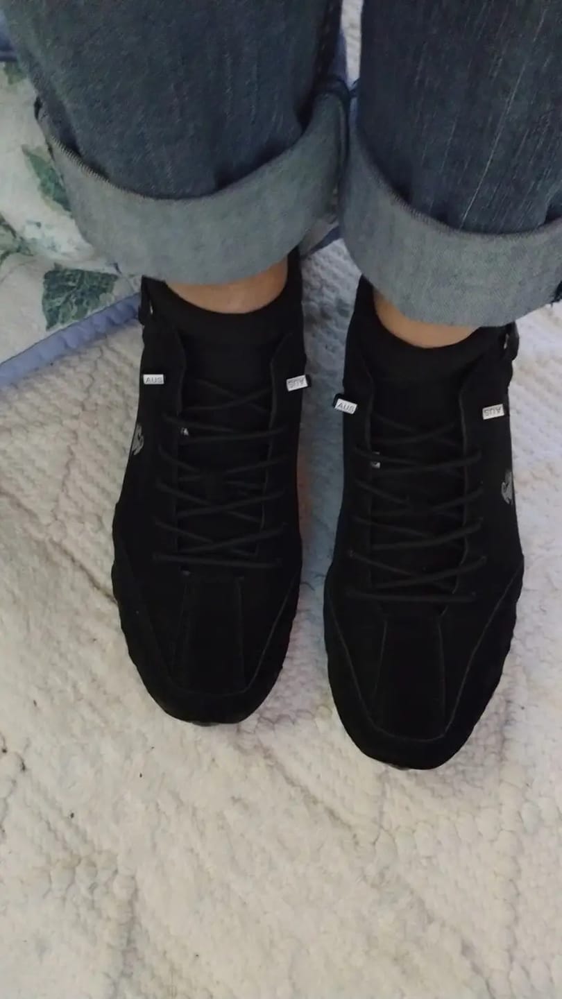 Customer photo review of Men Women Velcro Suede High Boots Beck Shoes (Unisex)